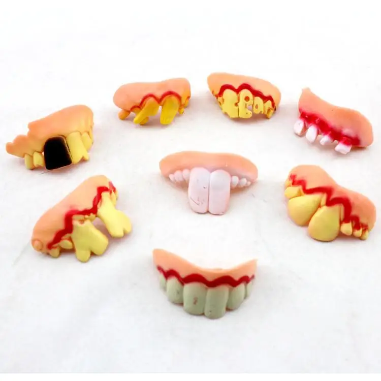 Прикольные игрушки на день духов gagtooth костюм для Хэллоуина прикольные зубные