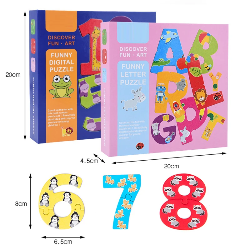DDWE Обучающие игрушки пазлы с персонажами из мультфильмов для Детей Забавные