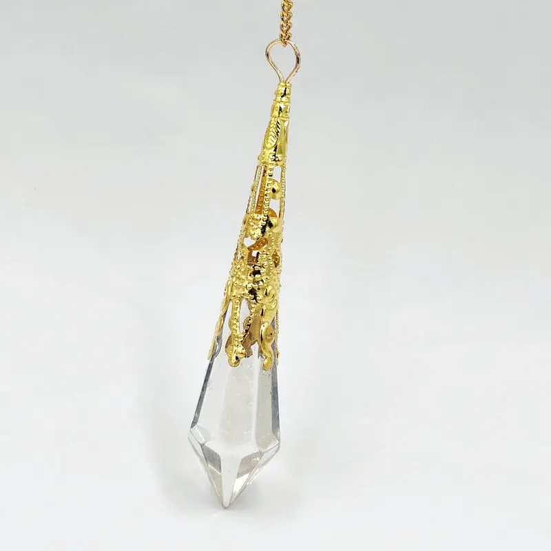 Стеклянный подвесной камень в виде колокольчика Женский маятник рейки