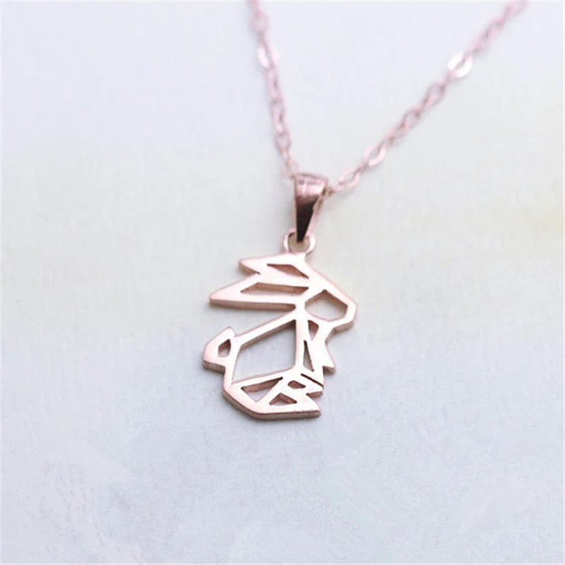 Новое модное металлическое ожерелье в виде кролика без шеи | Украшения и