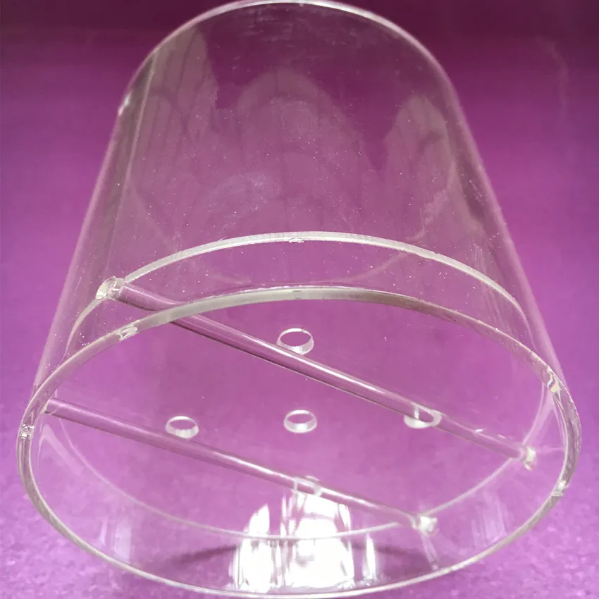 2шт OD90x2x90mm цветочные горшки цилиндрические бонсай плантатор детские акриловые