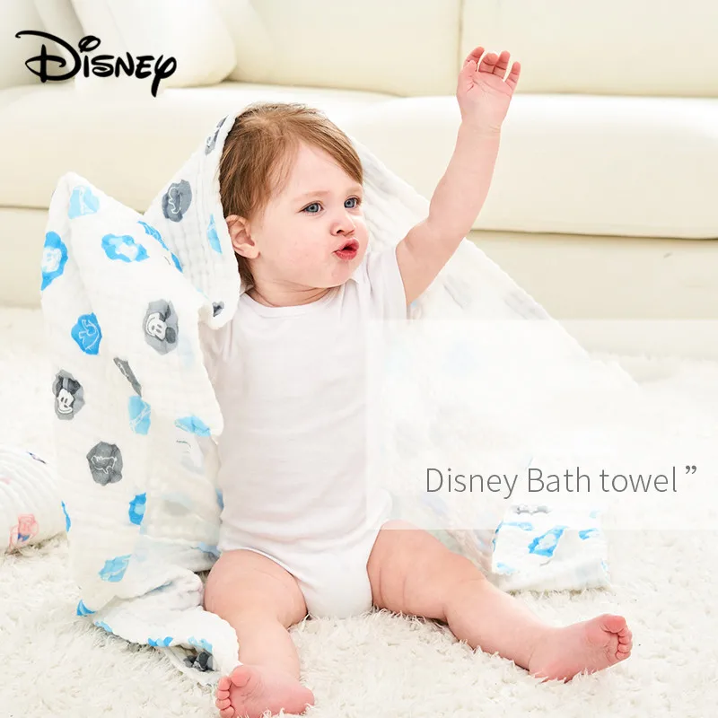 Disney 70*110 см хлопковое банное полотенце с принтом детское газовое одеяло Детская