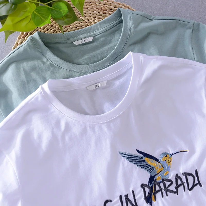 2019 летняя Хлопковая мужская футболка впитывающая пот дышащая Простая