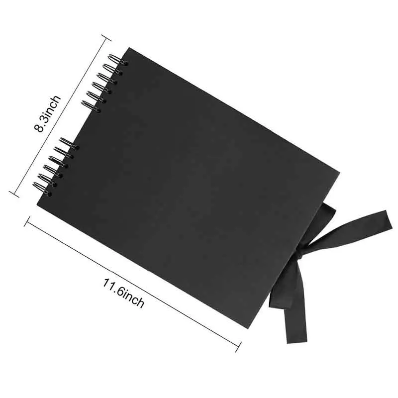 DIY альбом для скрапбукинга крафт бумага юбилей Свадьба Гость книга Подарки