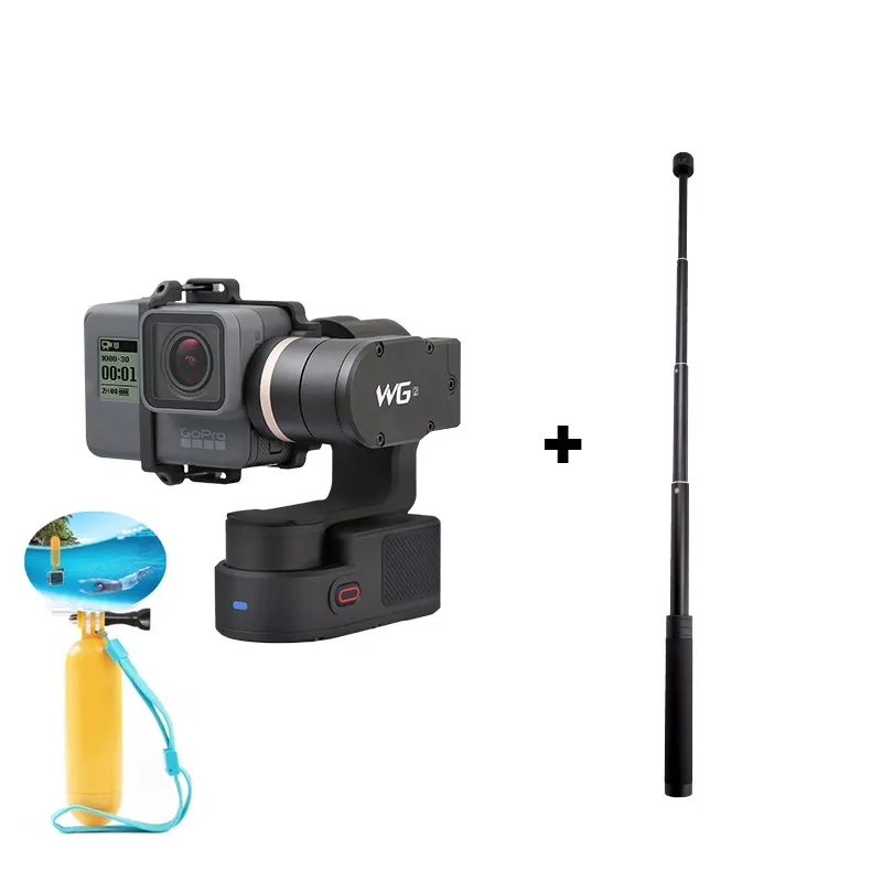 FeiyuTech Feiyu WG2X носимых монтируемый 3 оси водонепроницаемый Gimbal стабилизатор для GoPro 6 4 5 Session YI 4K SJCAM AEE - Цвет: Зеленый