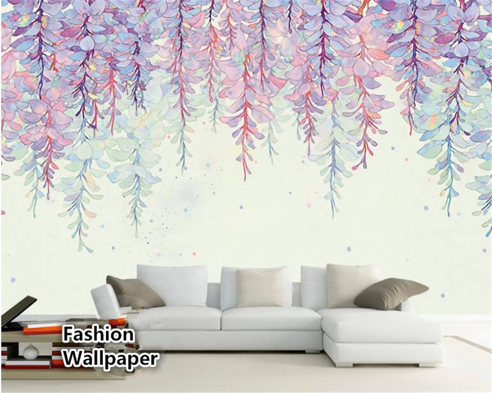 beibehang High fantasy wallpaper romantic flower bouquet hand-painted oil painting gouache murals background 3d tapety | Обустройство