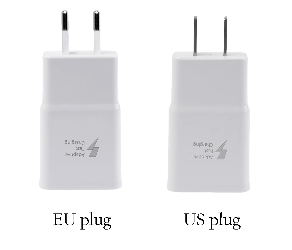 Адаптер для быстрой зарядки телефона QC 2 0 с вилкой Стандарта ЕС США + USB кабель Samsung
