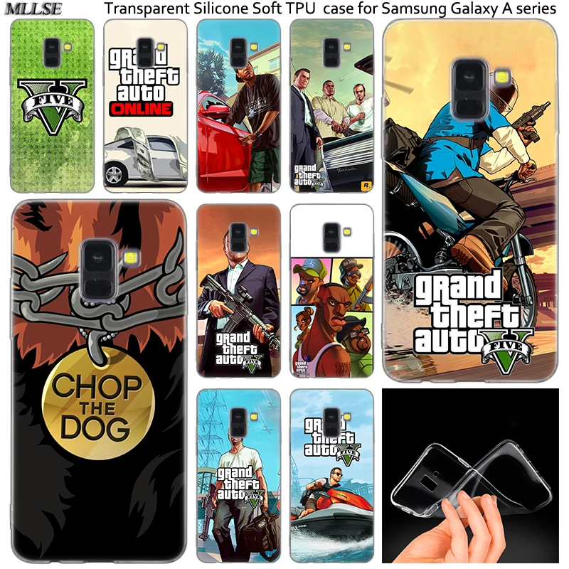 Горячая игра GTA 5 силиконовый чехол для Samsung Galaxy A50 A30 A10 A40 A6 A8 плюс A20 E A5 A7 2018 2017 2016