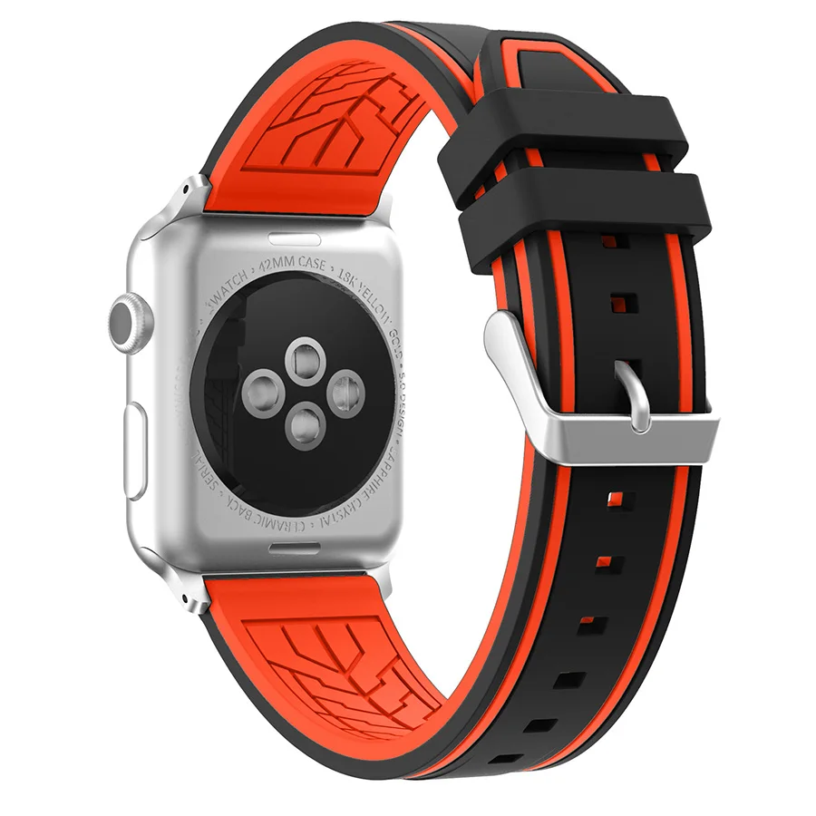 Спортивная модель для Apple Watch Series 3/2/1 38/42 мм сменный Браслет ремешок часов
