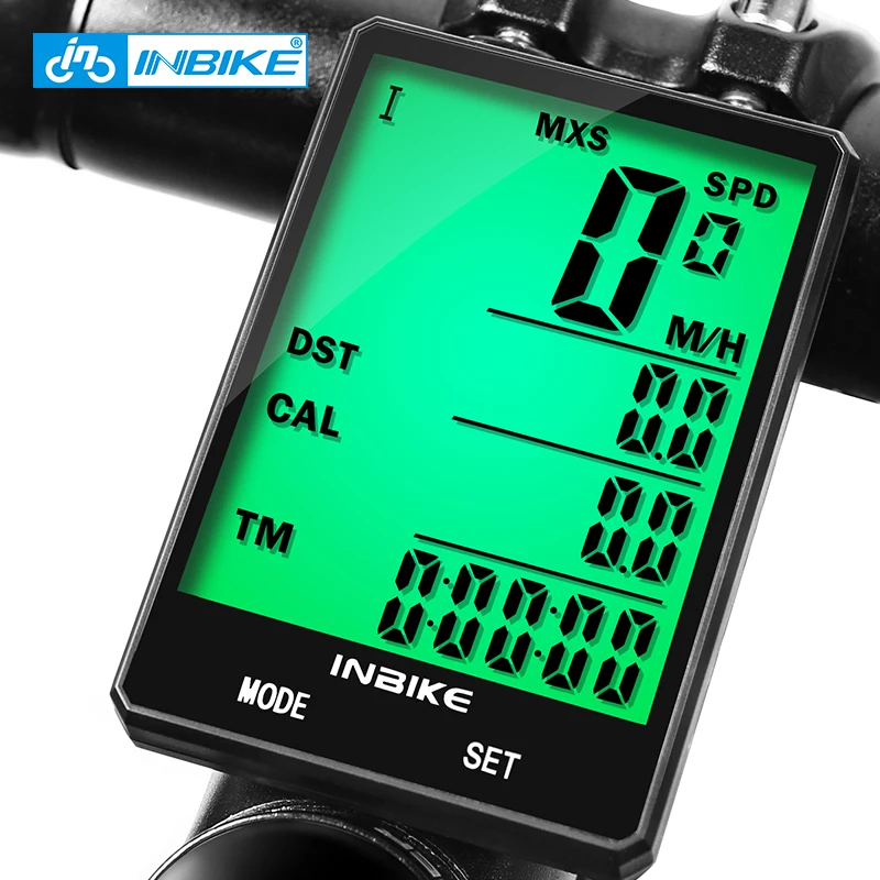 Велосипедный компьютер INBIKE большой экран 2 8 дюйма беспроводной защита от дождя