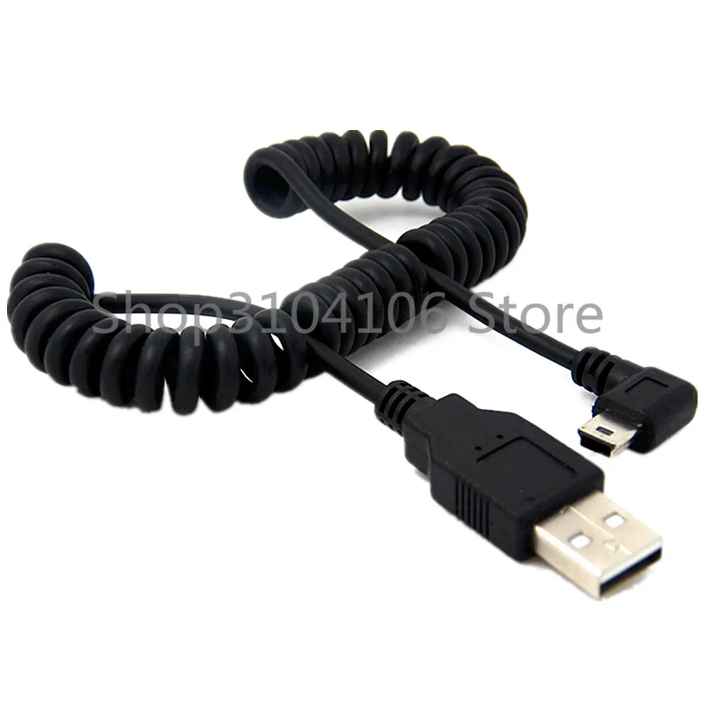 100 см 1 м 3 фута прямоугольный 90 градусов USB 2 0 мини штекер A Тип эластичный Дата