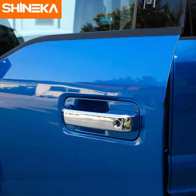 Хромированная накладка на ручку SHINEKA дверную автомобиля для Ford F150 2014 + без