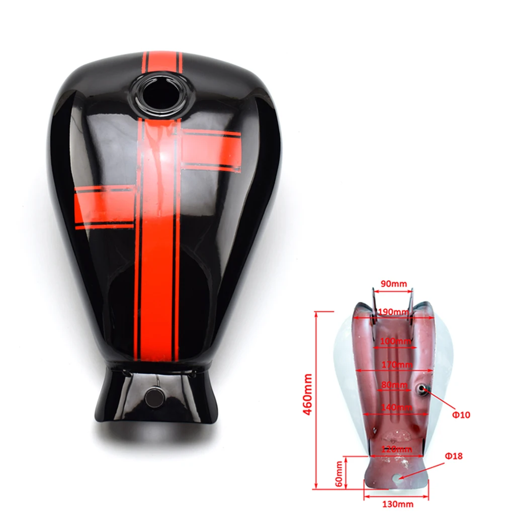 Кафе Racer Chopper 9L 2 4 галлонов мотоцикл винтажный таможенный велосипед топливные