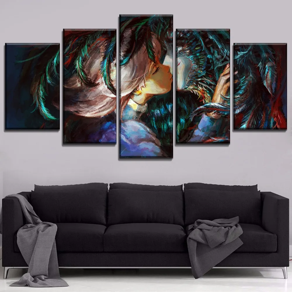 Модульная холст с героями из мультфильмов Картина маслом Wall Art домашний