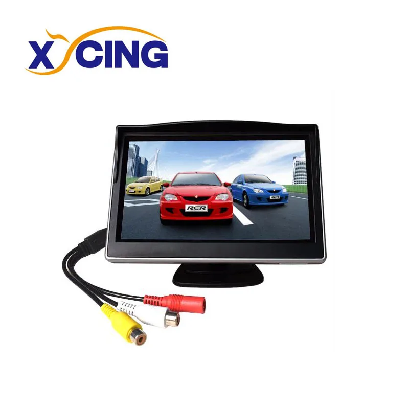 XYCING 5 дюймов TFT lcd 800*480 цветной автомобильный монитор заднего вида цифровой HD экран солнцезащитный монитор