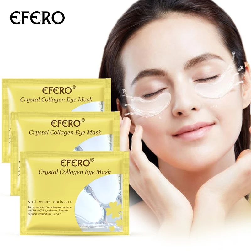 Коллагеновая маска для глаз EFERO 24 каратная Золотая против старения морщин