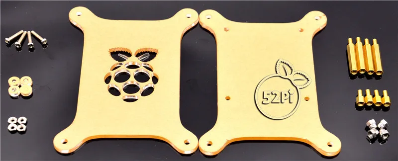 Прозрачный акриловый чехол прозрачный корпус с логотипом для Raspberry Pi 3/2 Модель B |