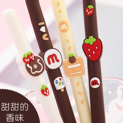 

Cute stationery signing pen Dessert style gel pen for exam or sudty 5pcs free shipping
