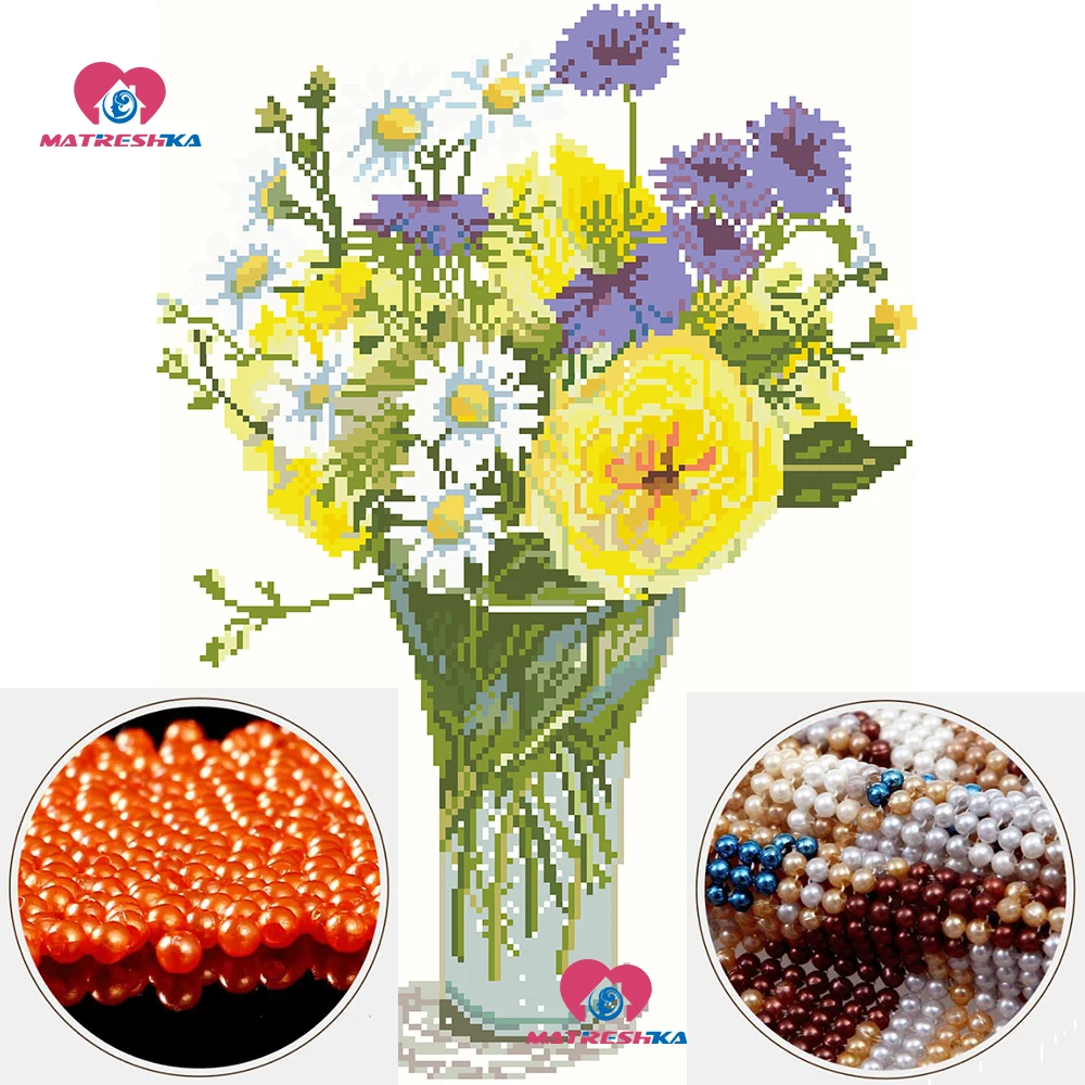 Вышивка из бисера с хризантемой украшение вышивка крестиком - Цена: 1 812,60 - 1 921,36 руб.