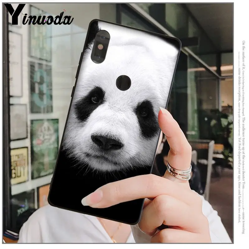 Yinuoda чехол для телефона с милой пандой Xiaomi Mi 6 Mix2 Mix2S Note3 8 8SE Redmi 5 5Plus Note4 4X