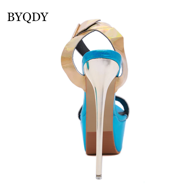 BYQDY/летние пикантные женские босоножки на платформе Туфли гладиаторы с ремешком