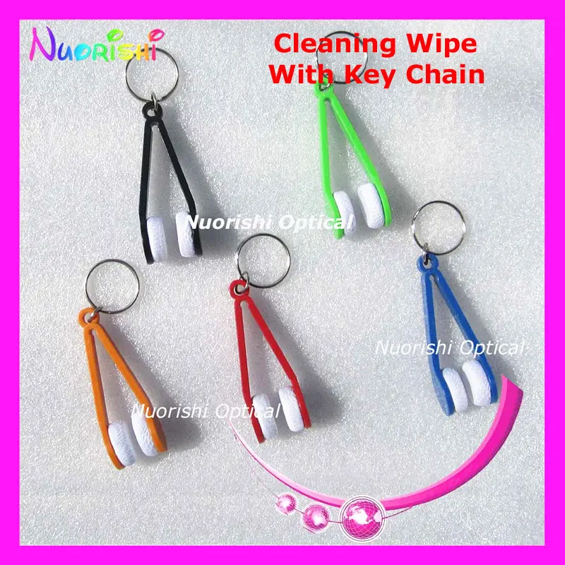 12 шт. Чистящая салфетка из микрофибры с цепочкой для чистки ключей оптических