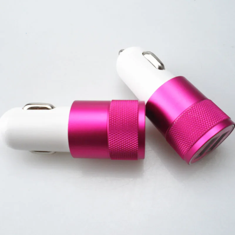 1X автомобильное зарядное устройство с двойным USB портом питания адаптер