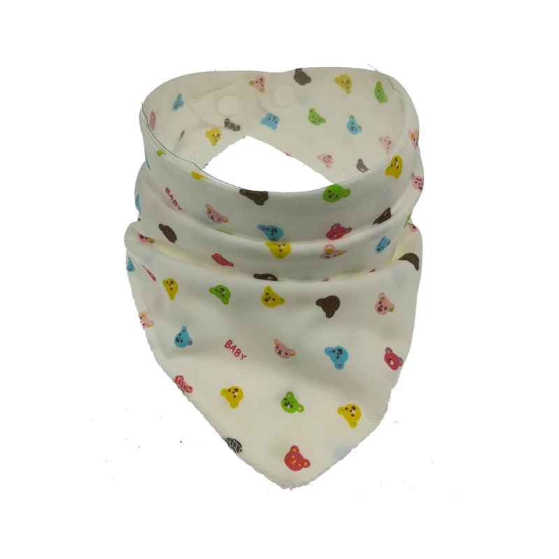 Cotton Bandana Bibs Baby Babador Feeding Smock Infant Burp Cloths Cartoon Saliva Towel Baby Eating Accessory Soft Baby Stuff - Цвет: 34