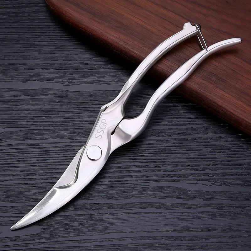 Кухонные ножницы из нержавеющей стали 3CR14 с блокировкой безопасности|Кухонные