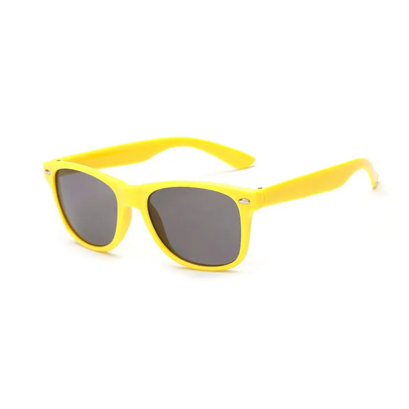 Брендовые новые детские солнцезащитные очки Gafas Oculos De Sol, мульти рамки, Ретро стиль, детские солнцезащитные очки, черные розовые очки, солнцезащитные очки UV400 - Цвет линз: Цвет: желтый