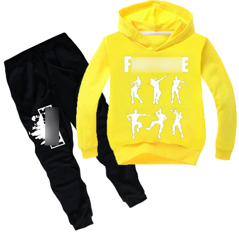 

Middle and big children's new hiphop dancing spring and autumn children's clothing long-sleeved clothing + foot trousers tT092