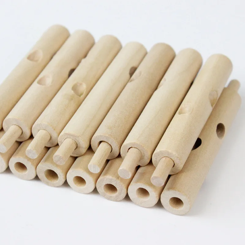 Собранное дерево зеленые листья 3D головоломка строительный блок Монтессори