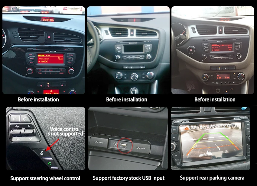 Android 9,0 CarPlay 2 Din Авто Радио для Kia Ceed 2012- Bluetooth Wifi " ips дисплей gps Навигация Аудио Видео Мультимедиа