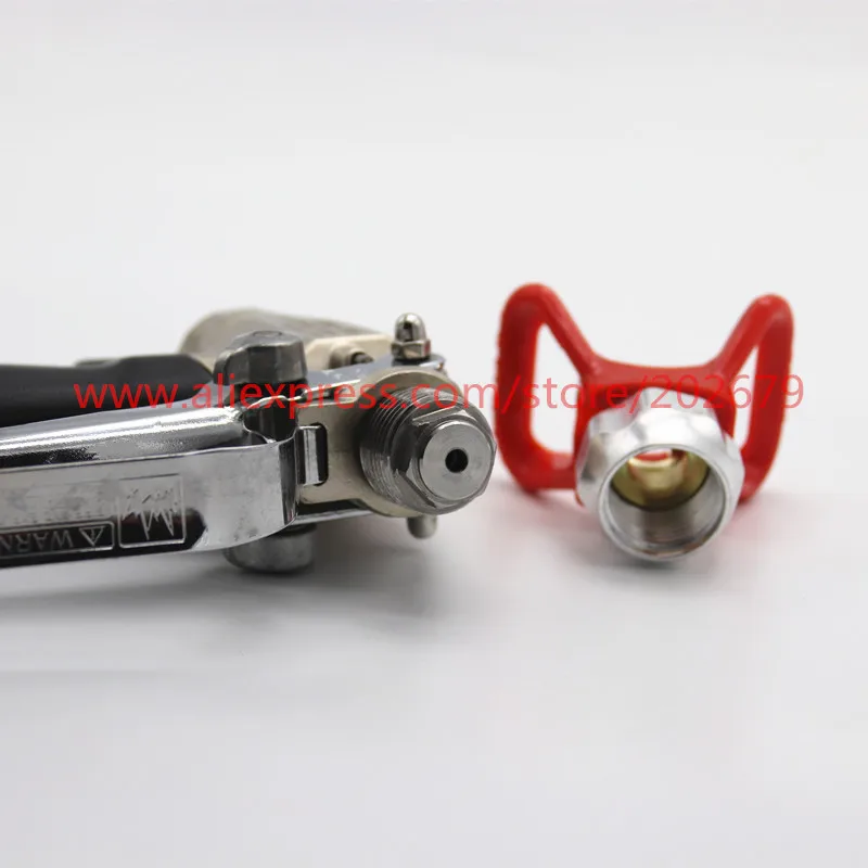 High Pressure Airless Paint Spray Gun + Nozzle Guard Sprayer Used At | Инструменты