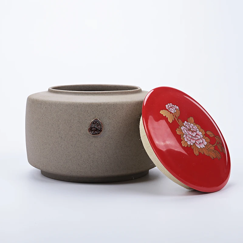 Чайный горшок керамический резервуар для хранения герметичный грубая керамика