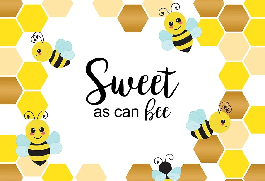 MEHOFOTO Bee Baby Shower Backdrop A Sweet Little Photo Background Honey Bumble Party Banner | Электроника