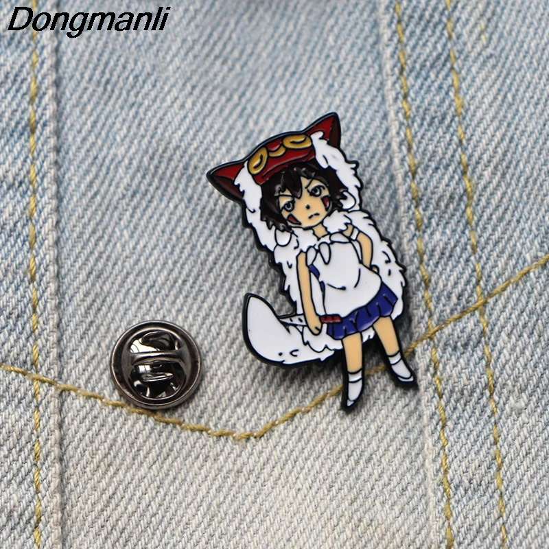 DMLSKY 10 шт./лот привидение и Принцесса Милая девочка металлические броши заколка