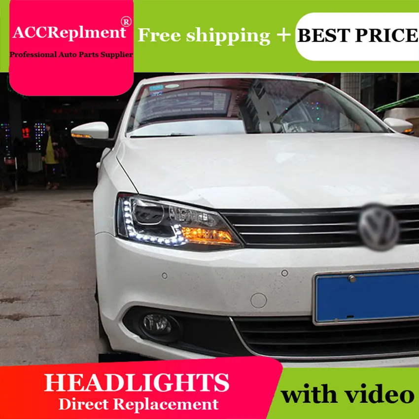 Авто PRO 2011 2014 для vw jetta mk6 фары автомобильные аксессуары голову лампы Парковка