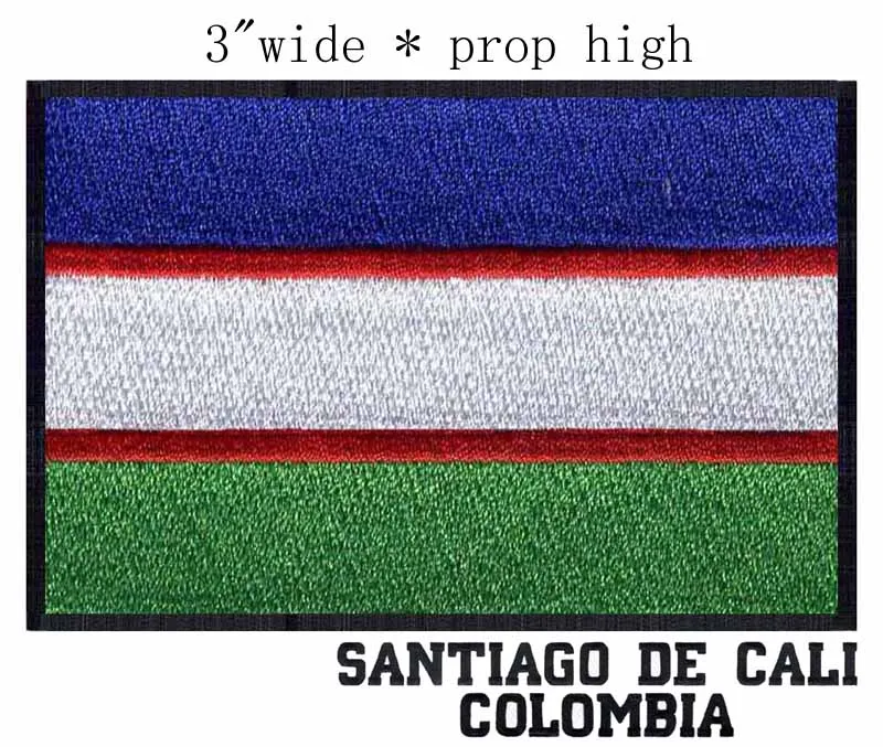 Широкий вышитый патч для fio para costurar/bordados/рамка вышивки|embroidery patch|colombia flagpatches patches |