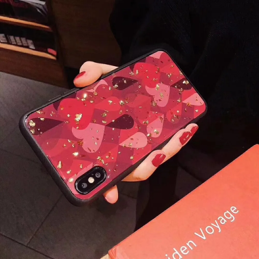 For Huawei Mate20 Lite Pro Mate10Pro Nova3i PSmart Case Shiny Sequins Love Heart Soft Girly P20Pro P20Lite P10 Plus Cover |