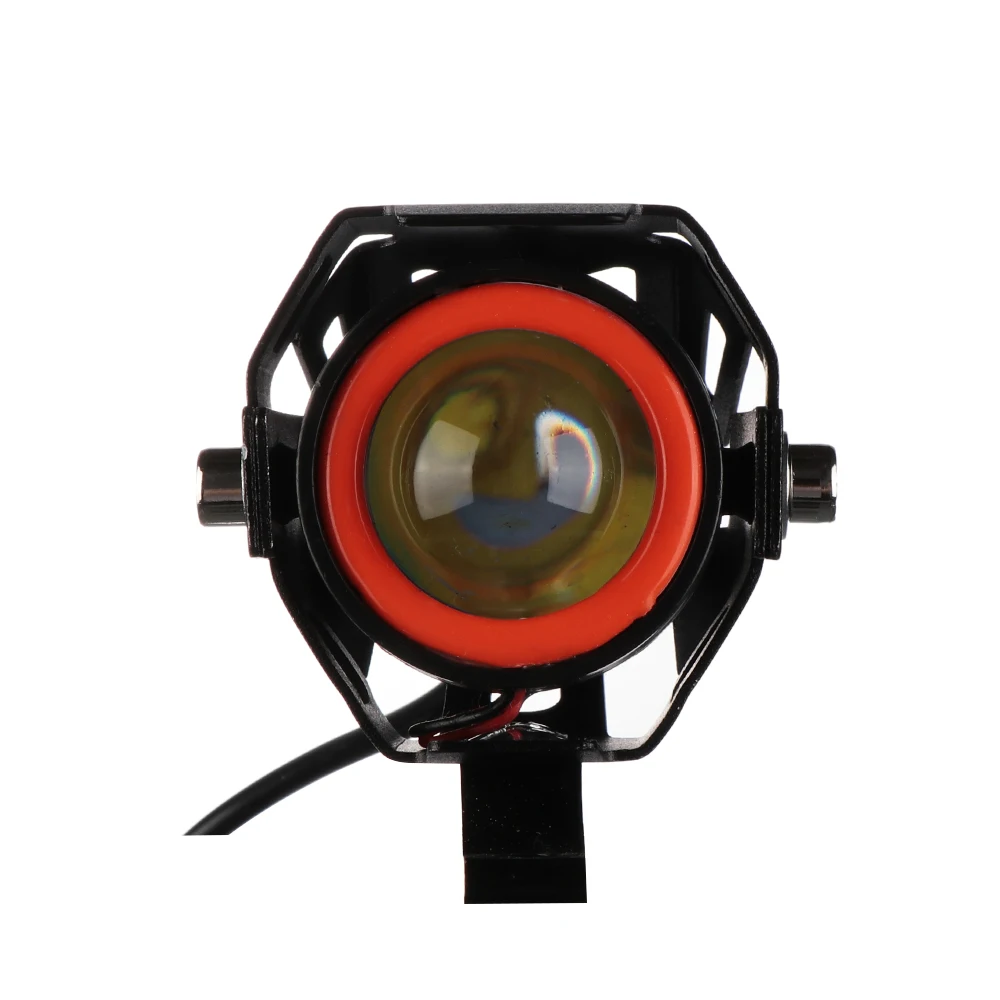 2 шт. 125 Вт moto rcycle фар Ангел глаз дьявол глаз 2500LM spotlight мини U7 светодио дный LED вождения туман пятно головного света+ переключатель