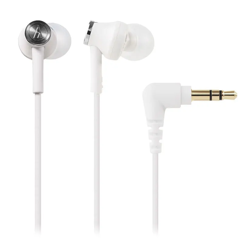 white Audio-Technica ATH-CK350M проводные наушники Hifi наушники совместимы с Ios Android для Xiaomi huawei и т. Д - Цвет: white