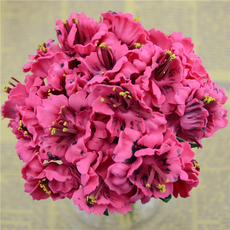 Мини головка из вспененного полиэтилена одноцветная 4 5 см 10 шт./набор|foam flowers|rose