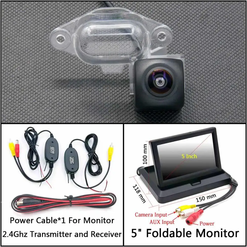C Wireless 5 inch F 175 градусов HD резервная камера заднего вида для Nissan X-Trail XTrail 2001 2002 2003 2004 2005 2006 T30 автомобильный парковочный монитор - Название цвета: C Wireless 5 inch F