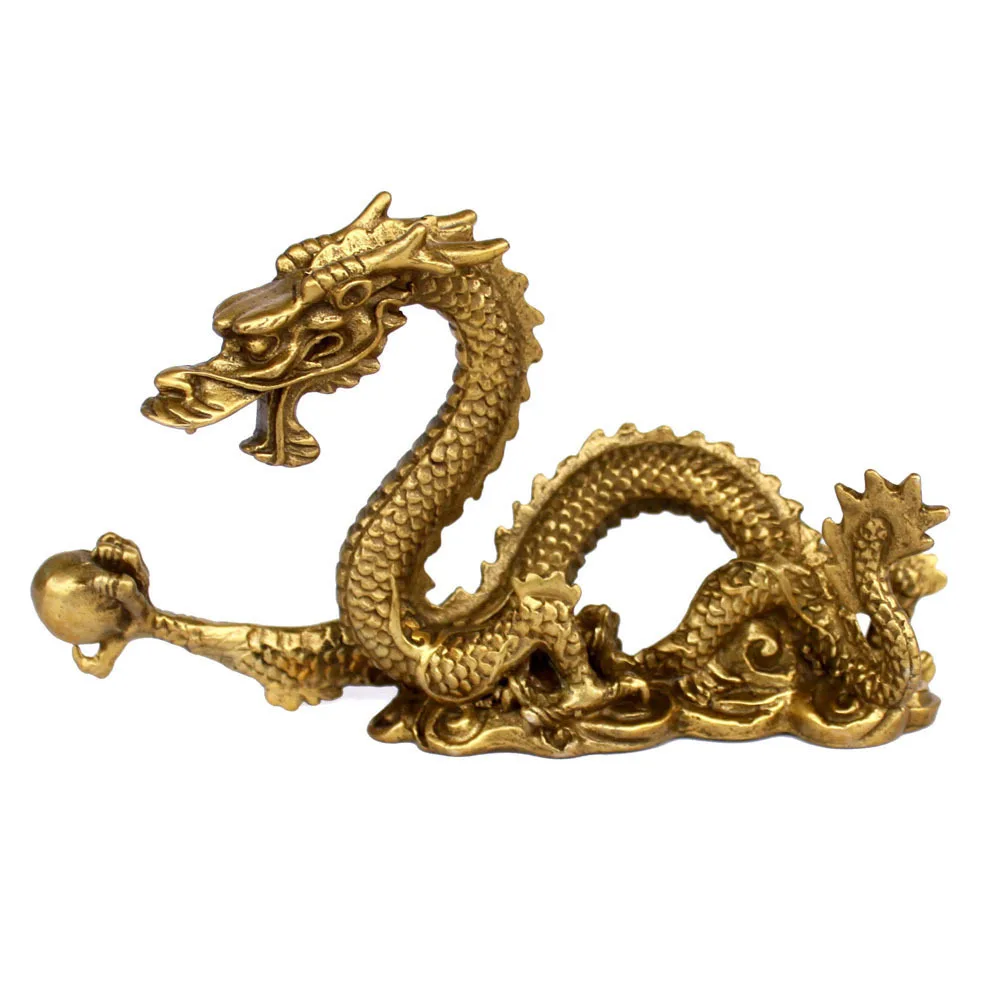 

Boutique Pure Copper Dragon Decorative Crafts, Home Feng Shui, Zodiac Dragon