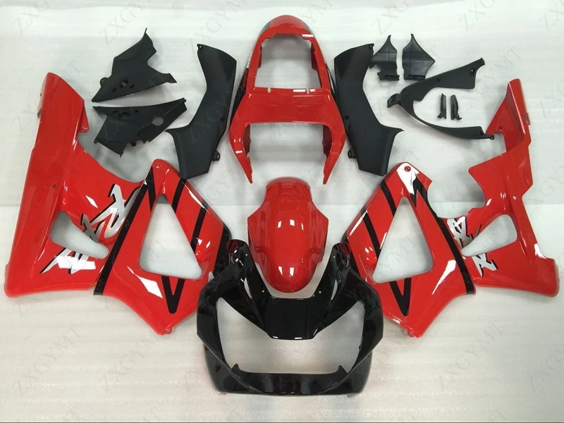 Кузов CBR 929 2000 2001 красный черный корпус комплекты для Honda Cbr929RR Обтекатели 01|Полные