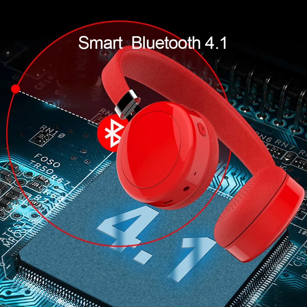 Модные Беспроводной Bluetooth V4.1 наушники HiFi Звук музыки громкой связи вызова с