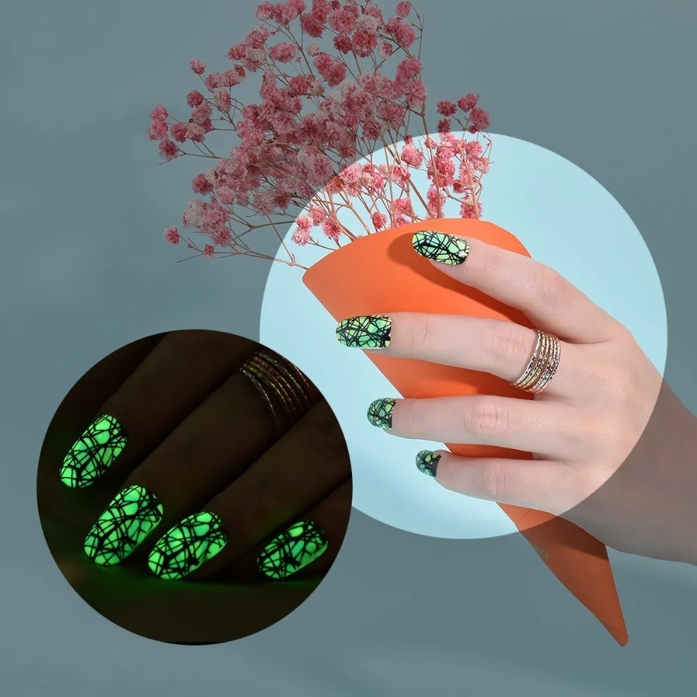 Beautybigbang флуоресцентный Неон лак для ногтей зеленый цвет дизайн ногтей поли Гель-лак фосфоресцирующий Vernis Ongle светящийся в темноте лак