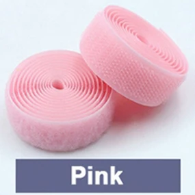 pink 2 см х 1 м самоклеящаяся крепежная лента волшебная лента Полиэфирная нейлоновая петля на крючок для DIY швейная сумка обувь, одежда, аксессуары материал - Цвет: pink