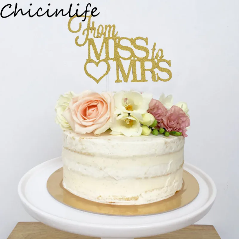 Chicinlife 1 шт. от Miss To Mrs торты для свадьбы девичник декор вечеринки свадебный душ